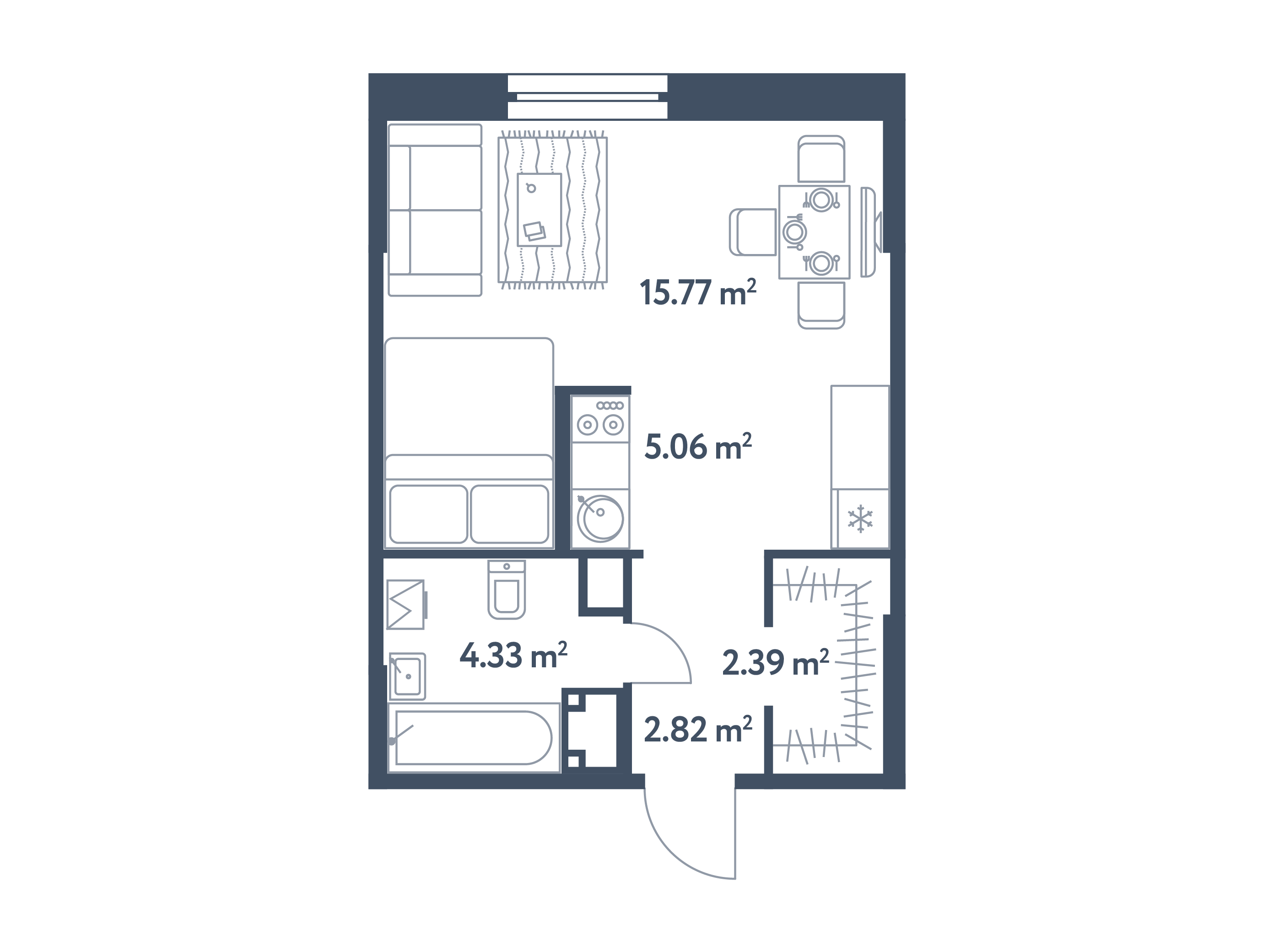 Студия, 30,37 м², секция 8.3, этаж 6 / Выбрать квартиру / Жилой ...
